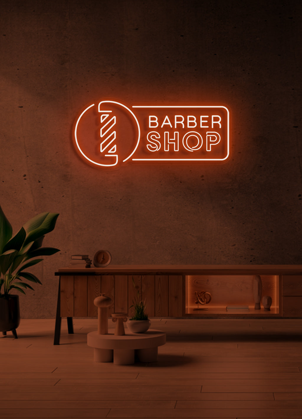 Barber shop - LED Neon skilt