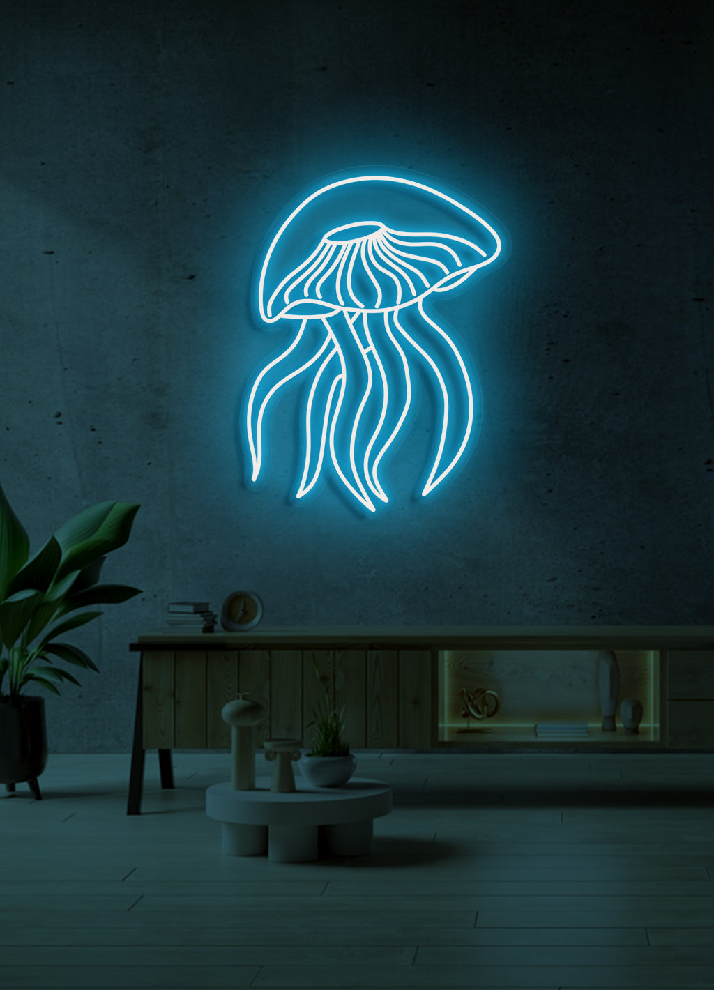 Jellyfish - LED Neon skilt