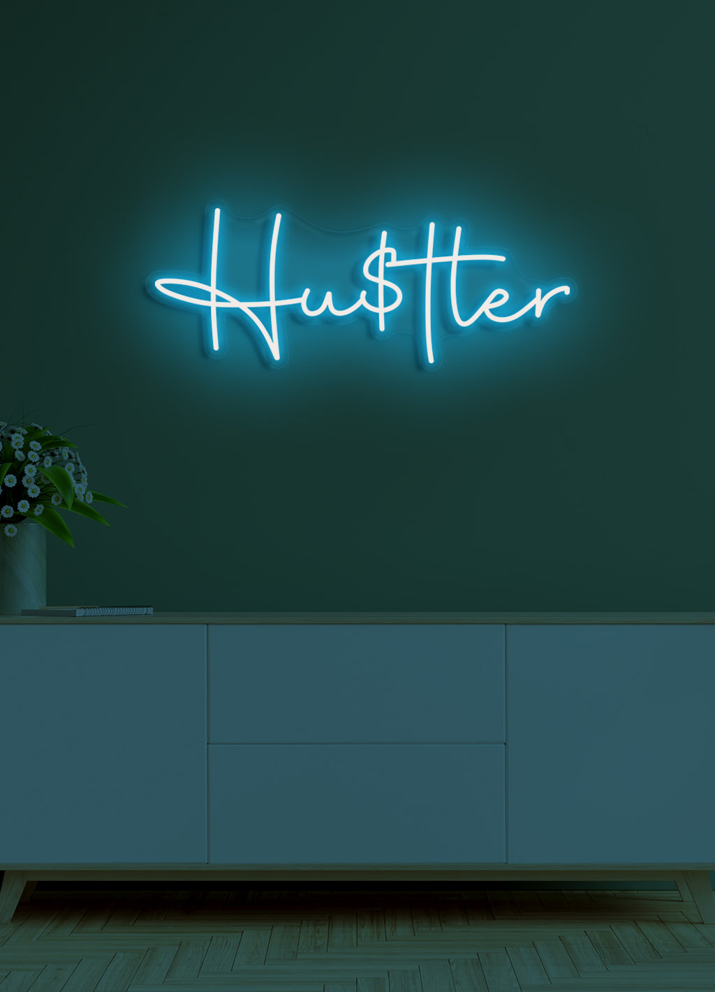 Hustle - LED neonskylt