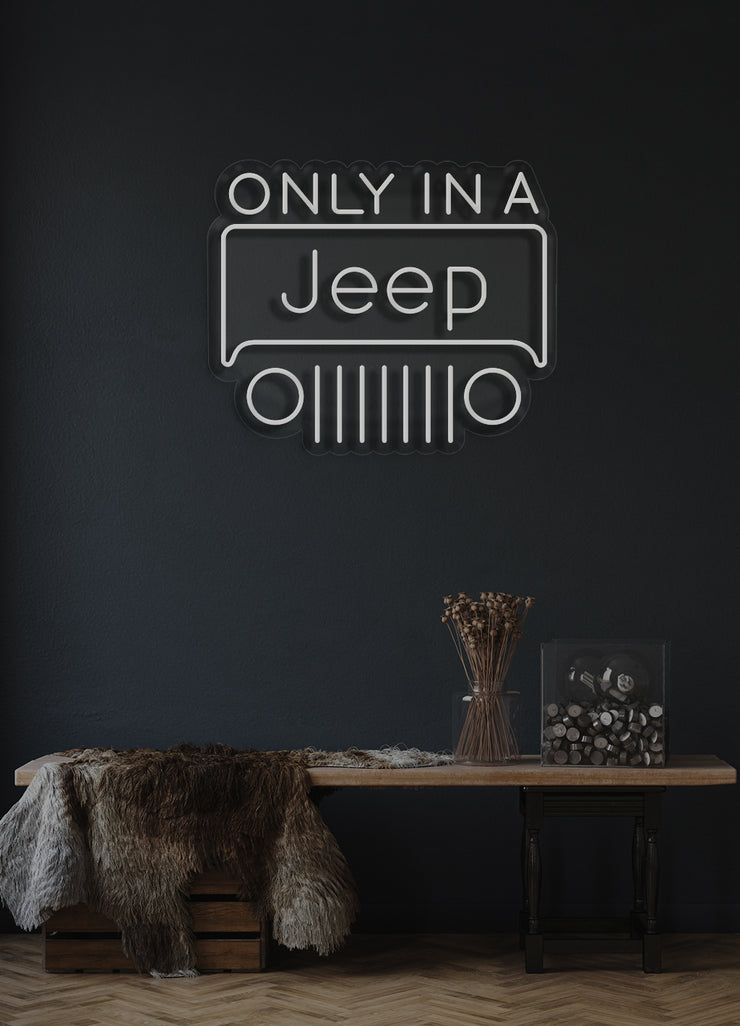 Only in a Jeep - LED Neon skilt