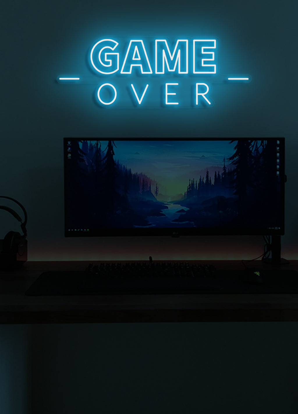 Game over - LED Neon skilt