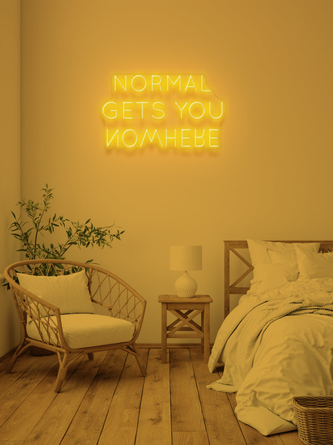 Normal gets you nowhere - LED Neon skilt