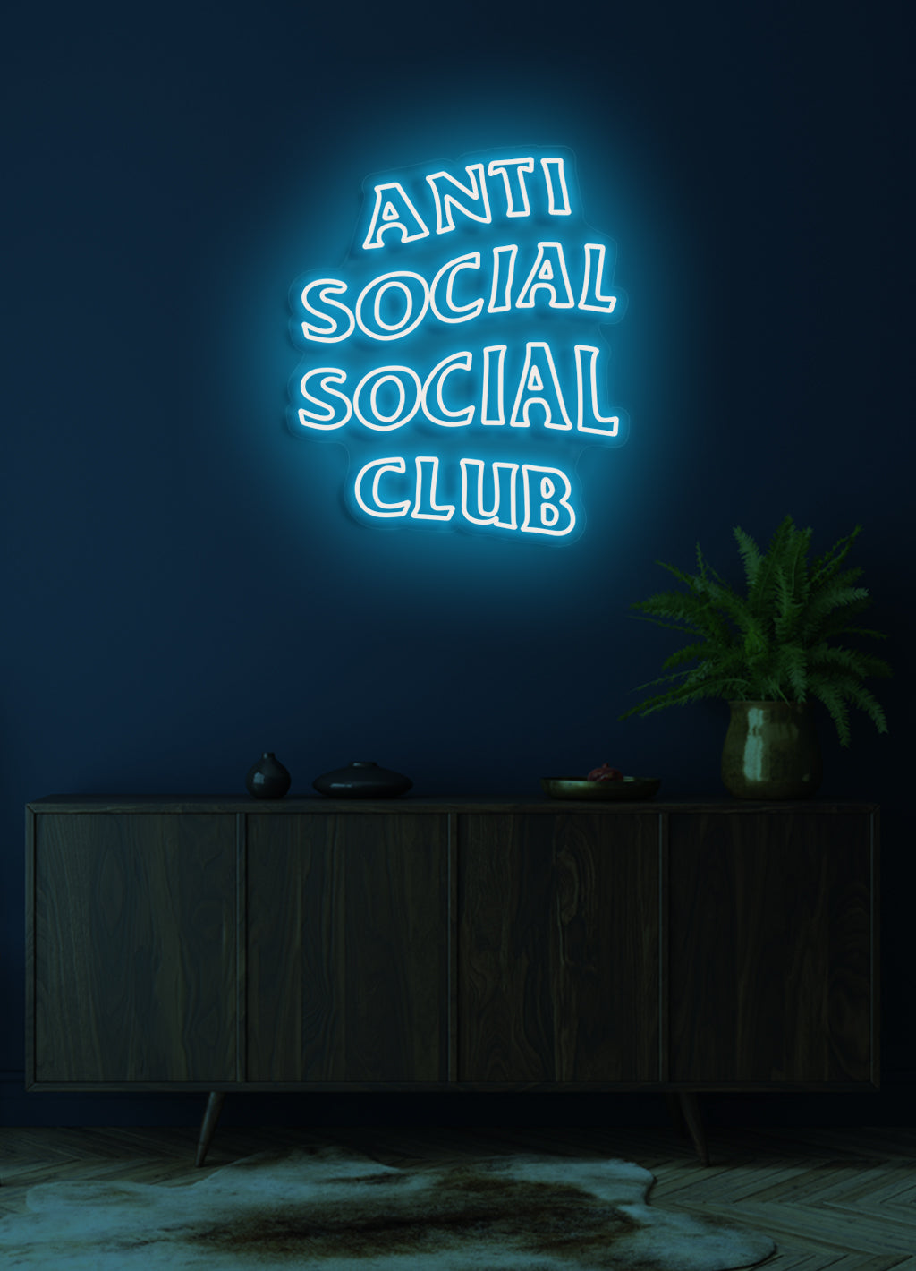 Anti social social club - LED neonskylt