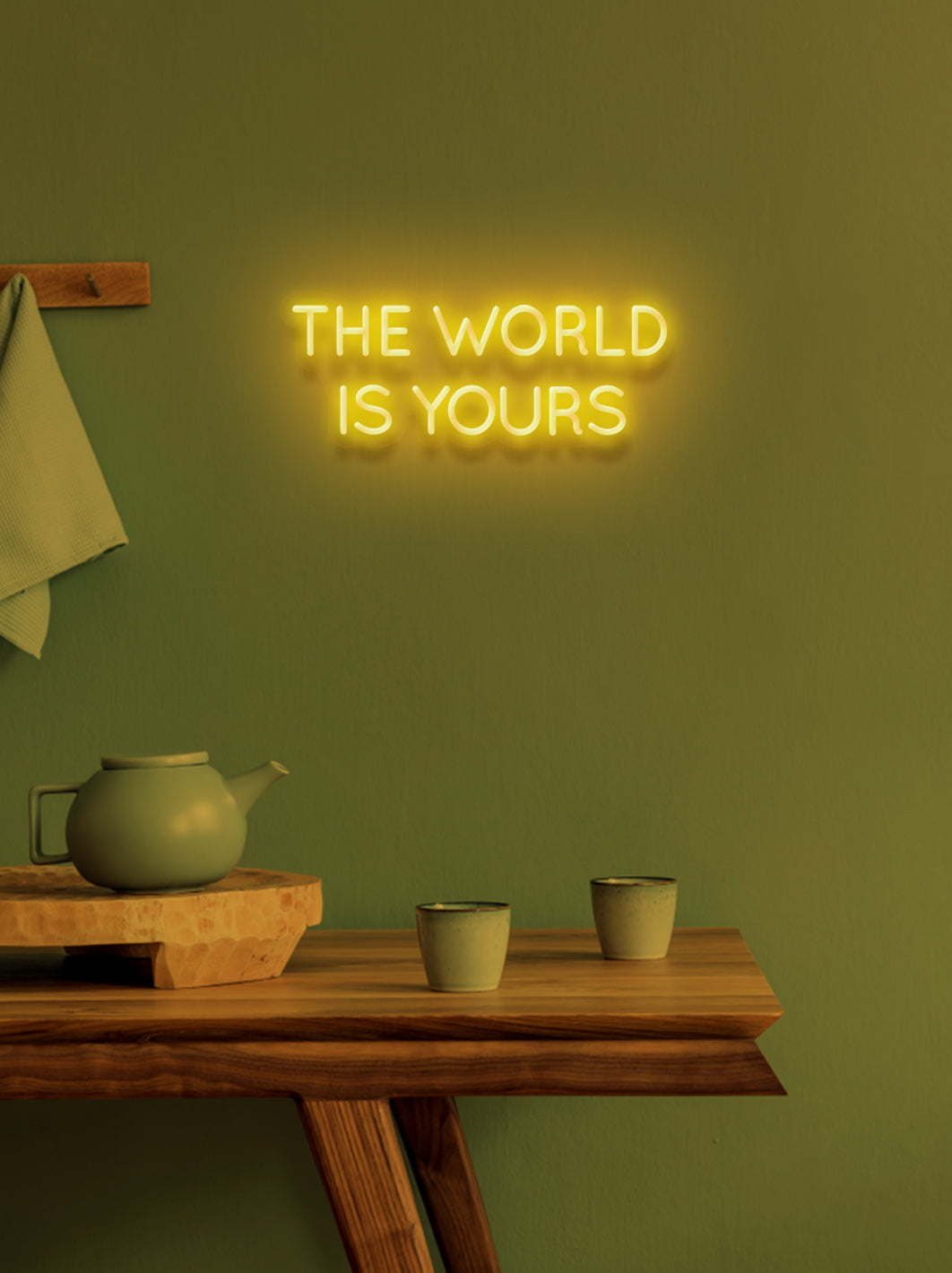 The world is yours - LED Neon skilt