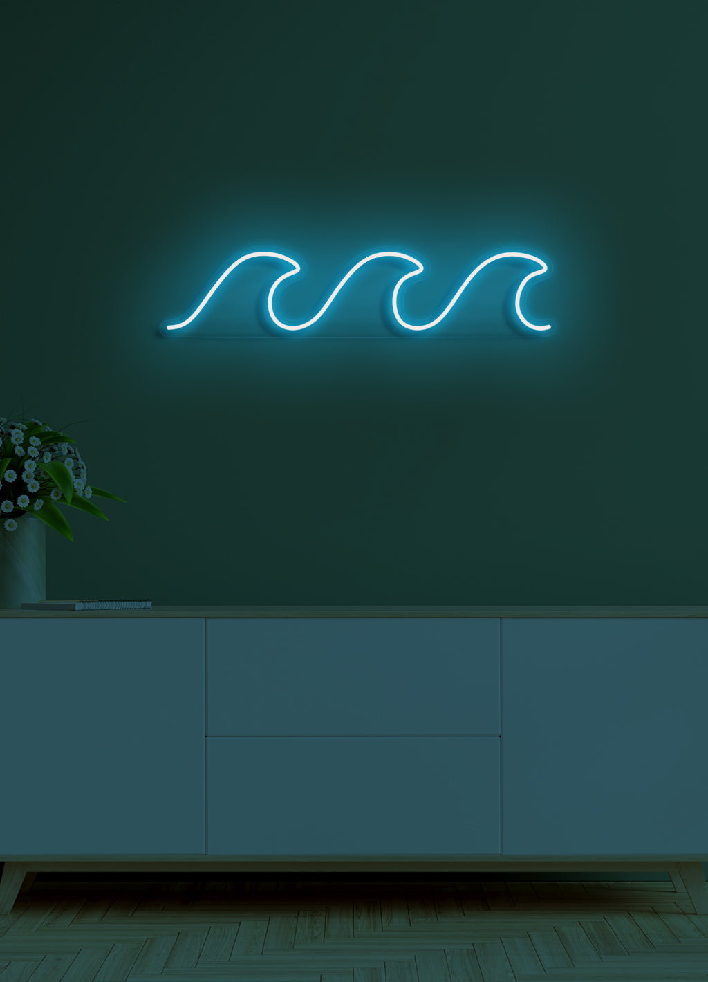 Vågor - LED neonskylt