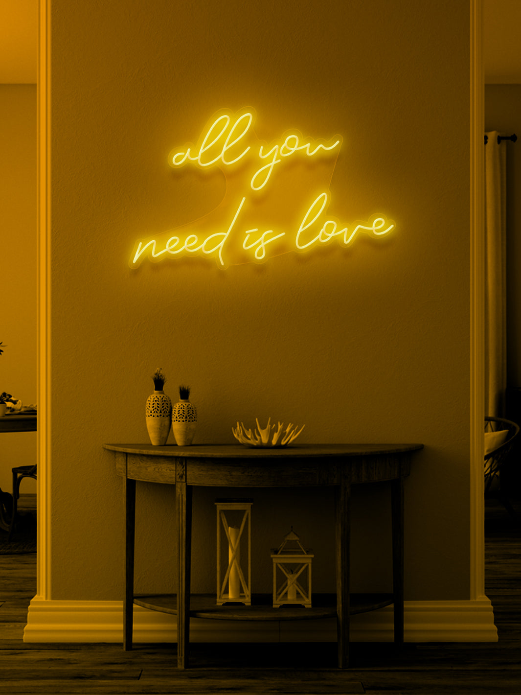 All you need is love - LED Neon skilt