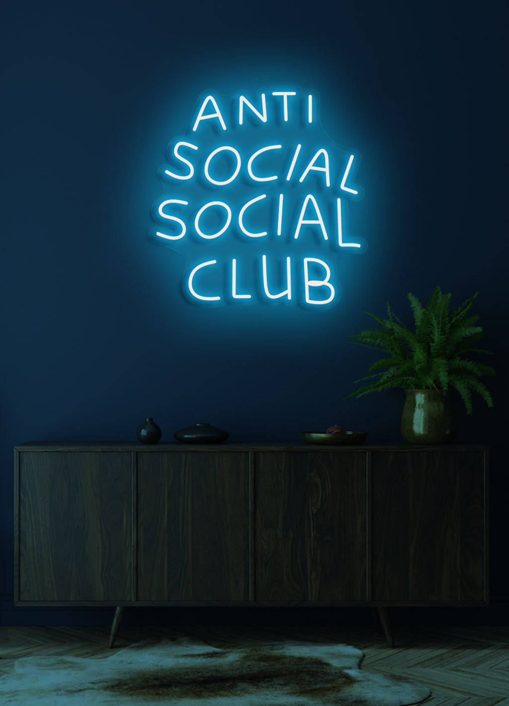Anti social social club - LED neonskylt
