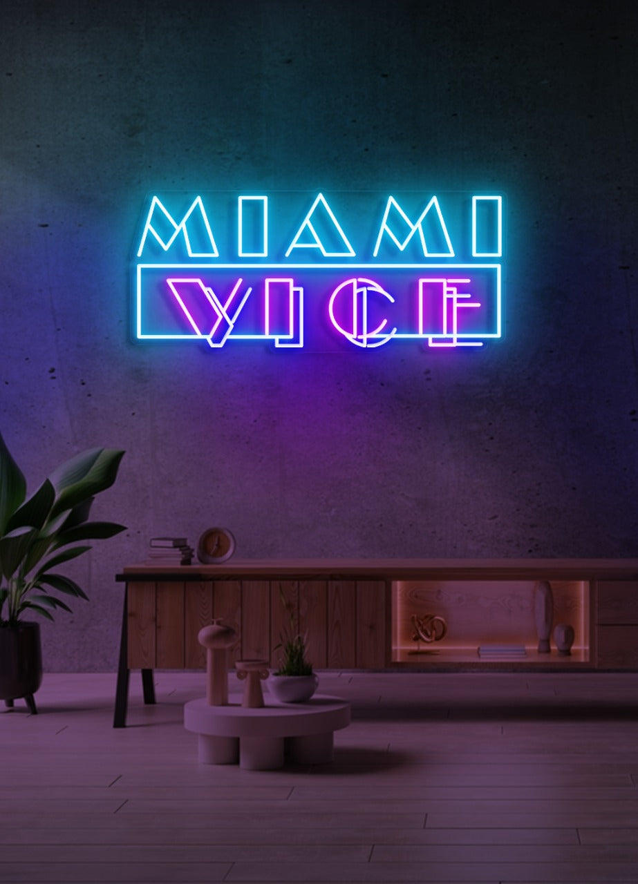 Miami Vice - LED Neon skilt